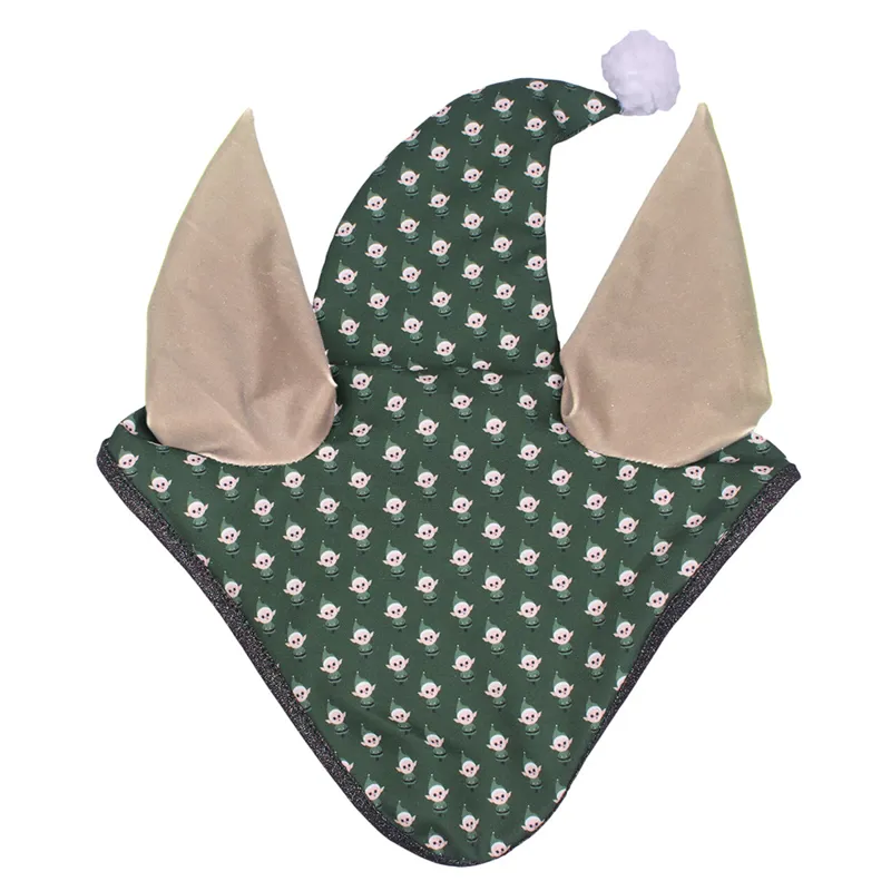 QHP Christmas Print Ear Net  - Elf